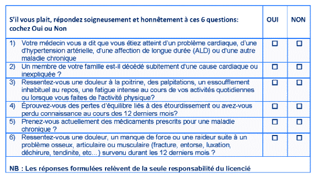questionnaire santé